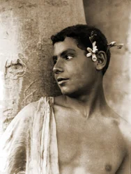 Study of a Boy with Flowers in His Hair, Naples